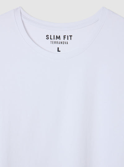 T-shirt aderente a tinta unita