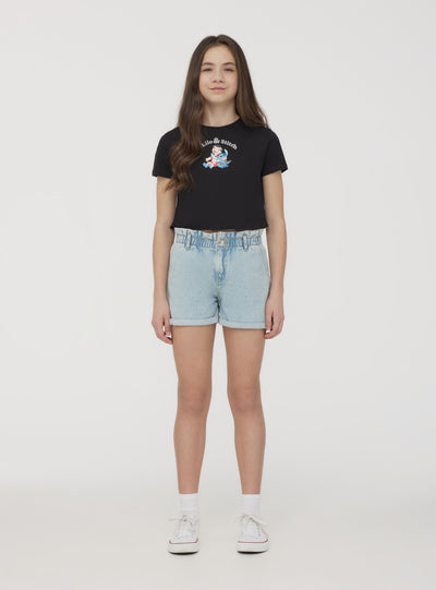 Shorts denim chiari paperbag