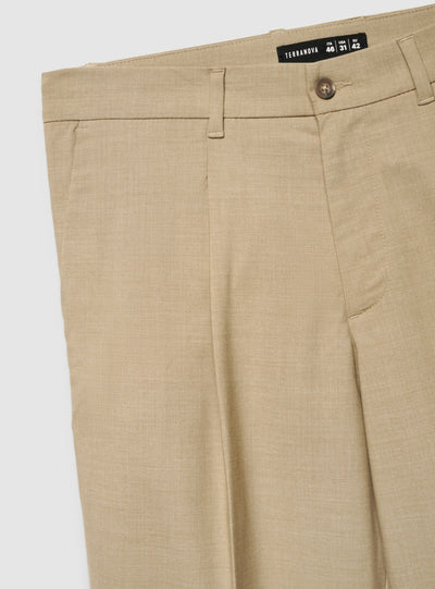 Pantaloni chino regular a tinta unita