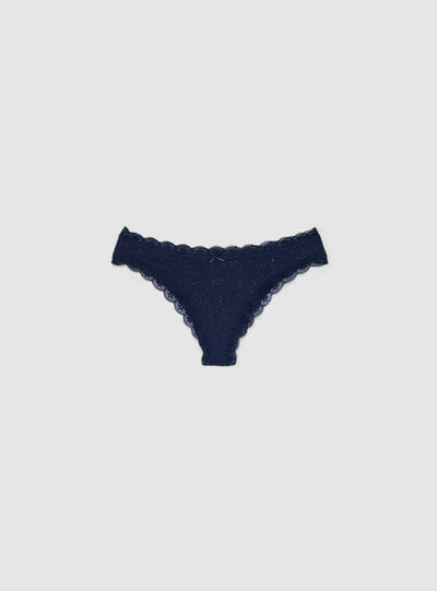 Pack 2 reggiseno e slip effetto luccicante con pizzo
