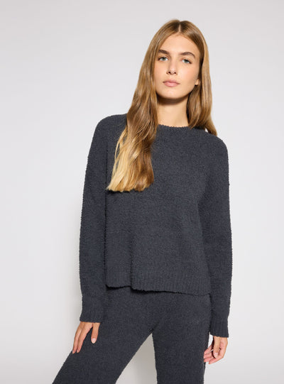 Long teddy-effect pajama set