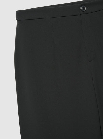Pantaloni wide leg a tinta unita