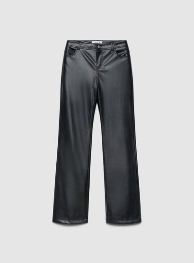 Pantaloni wide leg  effetto pelle