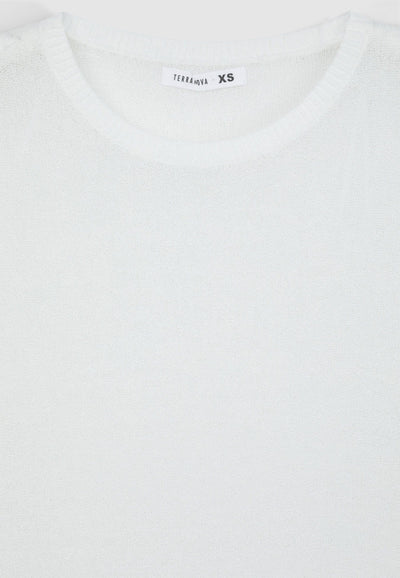 Maglia ampia in filato semitrasparente