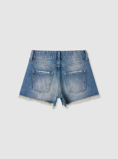 Pantalone Jeans Corto Applicazioni