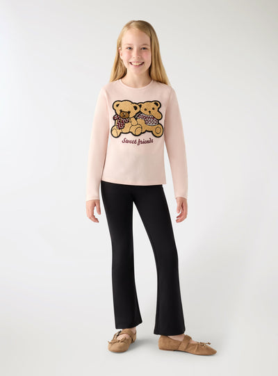 T-shirt con stampa orsetti
