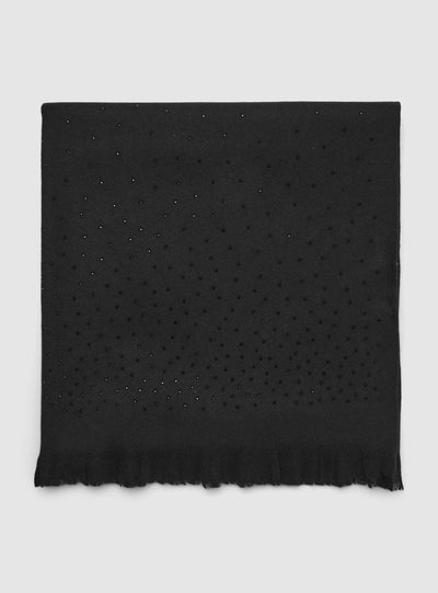 Pashmina con strass tono su tono