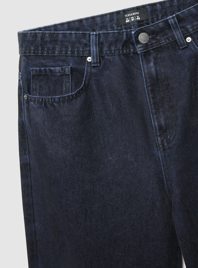 Super Baggy Jeans mit Velours-Effekt