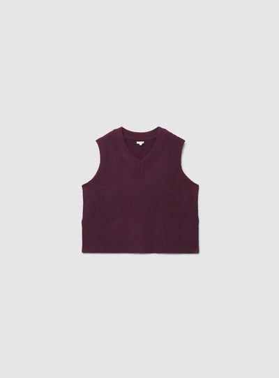 Gilet in maglia con scollo a V
