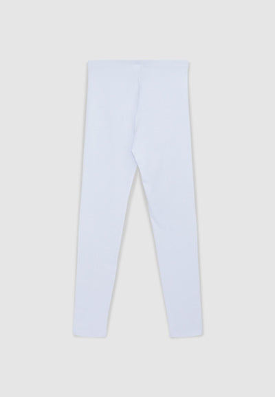 Leggings lunghi tinta unita in jersey stretch