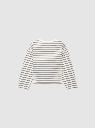 T-shirt a righe girocollo