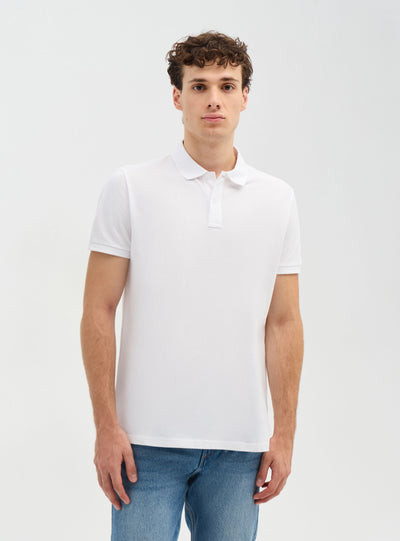 T-shirt polo a tinta unita