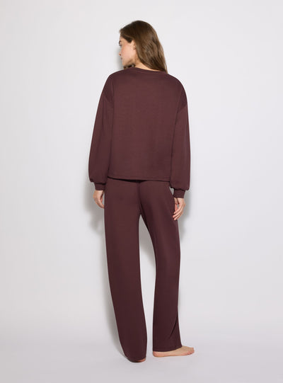 Set pigiama tinta unita con t-shirt e pantaloni