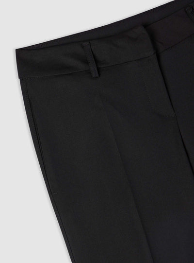 Low-rise straight-leg trousers