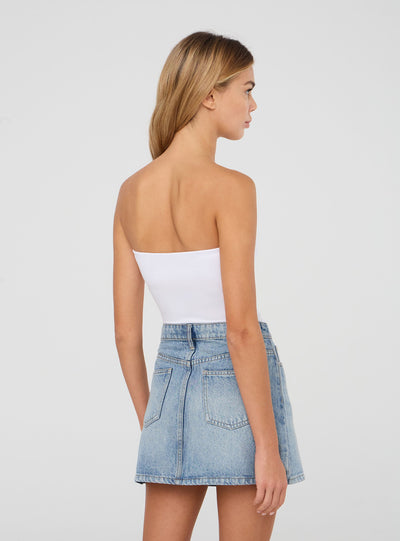 Top crop a fascia con coppe interne