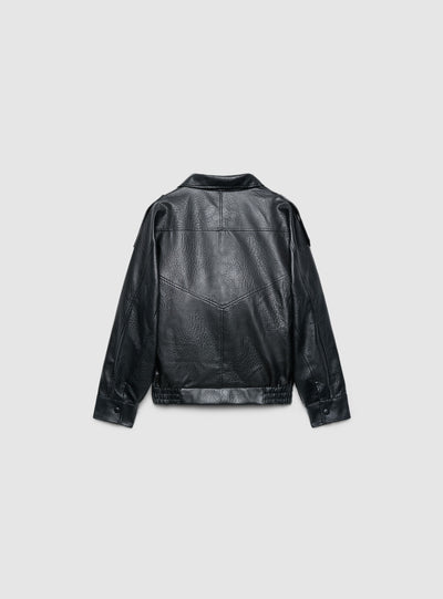 Giacca bomber con collo in piedi