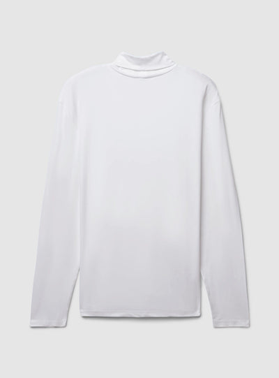 T-shirt dolcevita in tessuto caldo