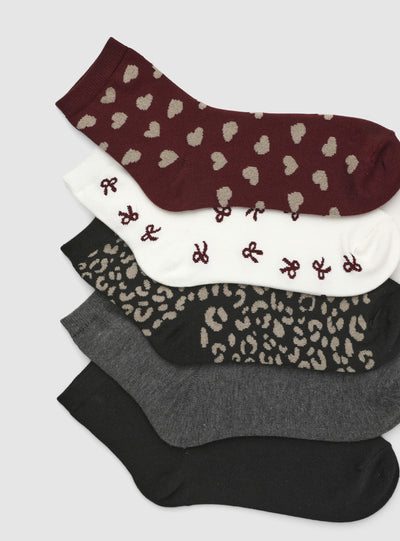 Pack mit 5 Paar gemusterten Socken
