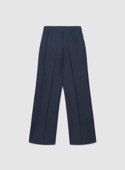 Pantaloni wide leg a tinta unita