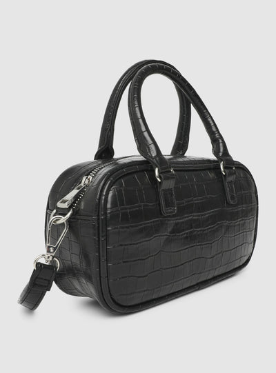 Borsa piccola effetto coccodrillo