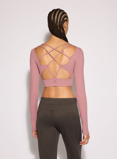 T-shirt corta sportiva con laccetti incrociati