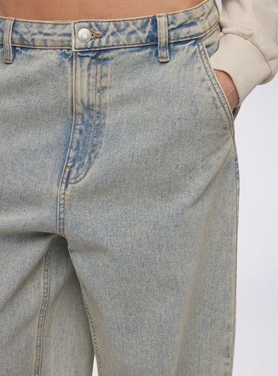 Overdyed baggy jeans
