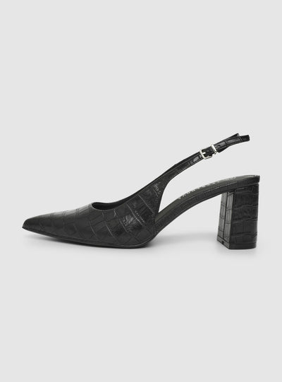 Décolleté slingback effetto cocco