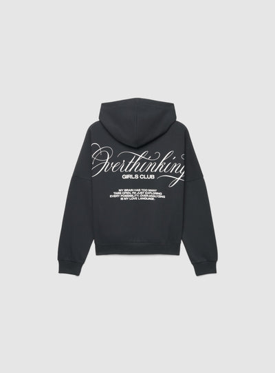 Felpa con cappuccio e stampa lettering