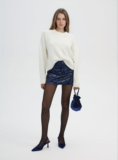 Cardigan ampio con bottoni