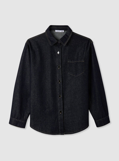 Camicia jeans con tasca