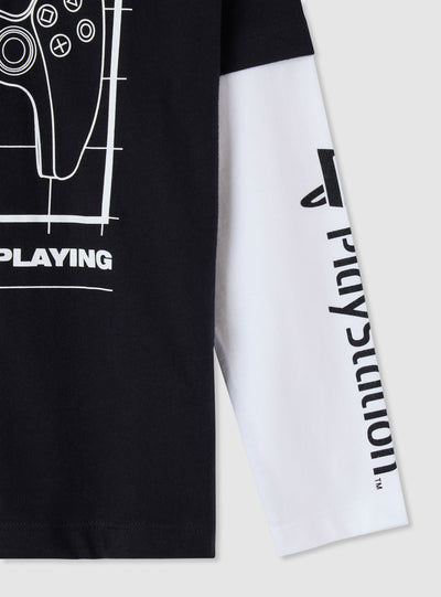 T-shirt manica lunga con stampa PlayStation®