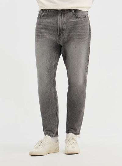 Jeans relaxed a tinta unita