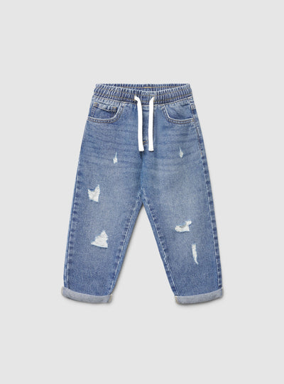 Jeans jogger con strappi