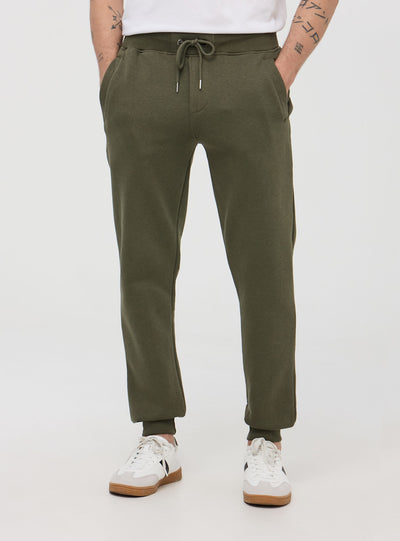 Pantaloni tuta pesanti con coulisse e polsini
