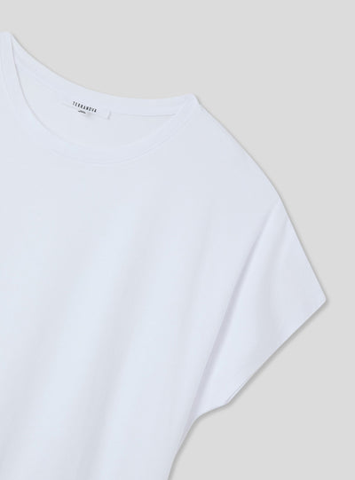 Wide plain-colour T-shirt