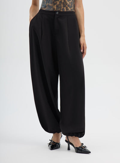 Pantaloni balloon a tinta unita