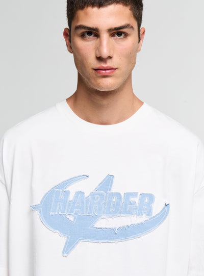 T-shirt boxy con stampa lettering