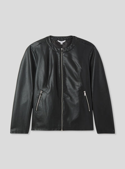 Giacca biker in similpelle