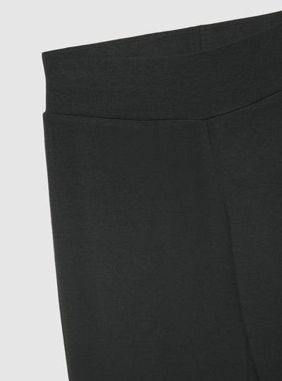 Leggings lunghi a zampa tinta unita
