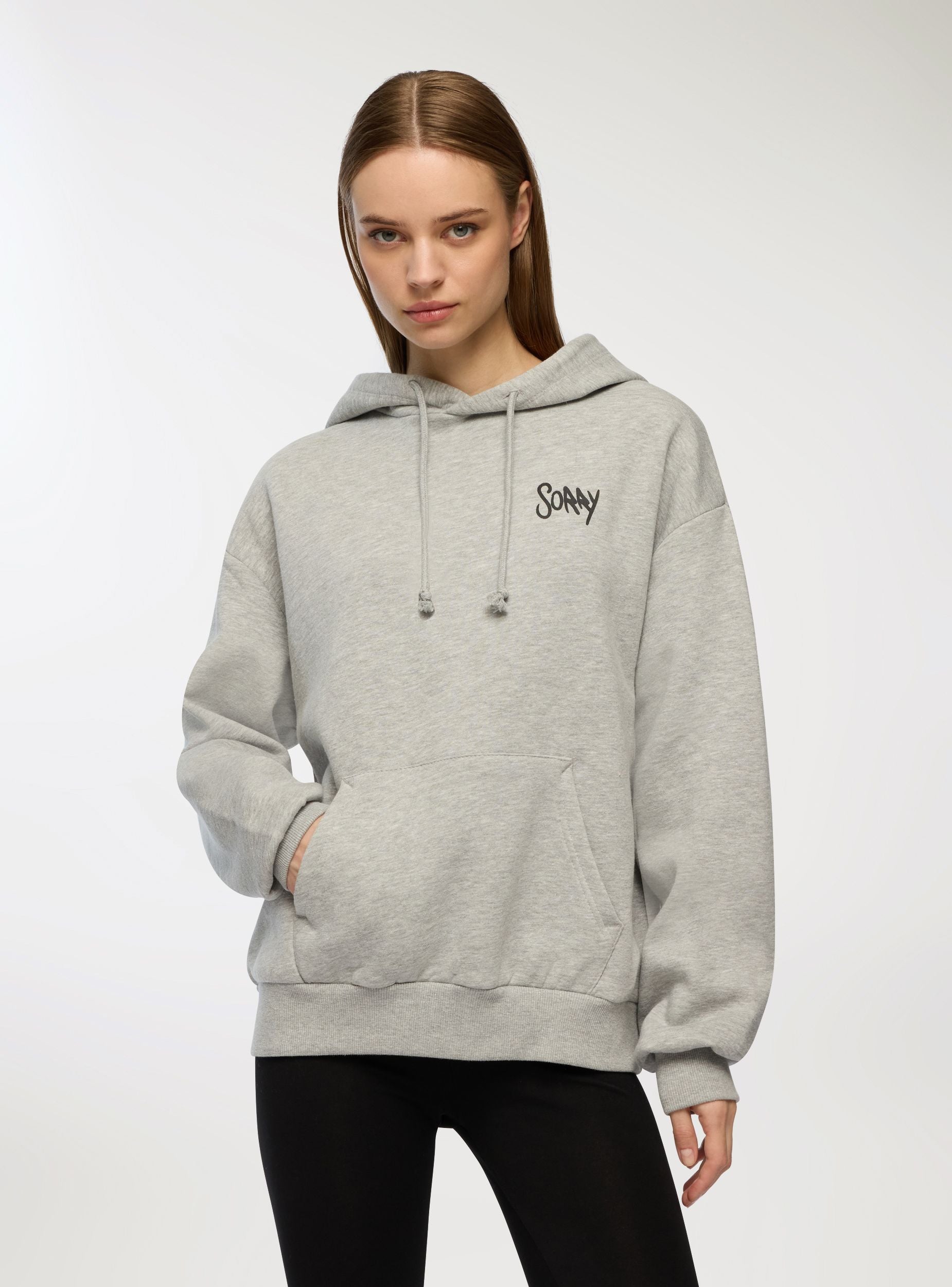 Felpe con cappuccio da donna Hollister Co. grigio Felpe con cappuccio da donna Hollister Co. grigio