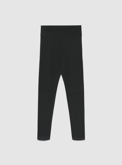 Leggings lunghi a vita alta tinta unita