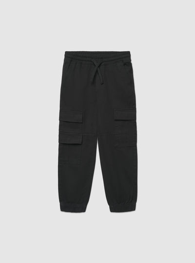 Pantaloni cargo lunghi a tinta unita