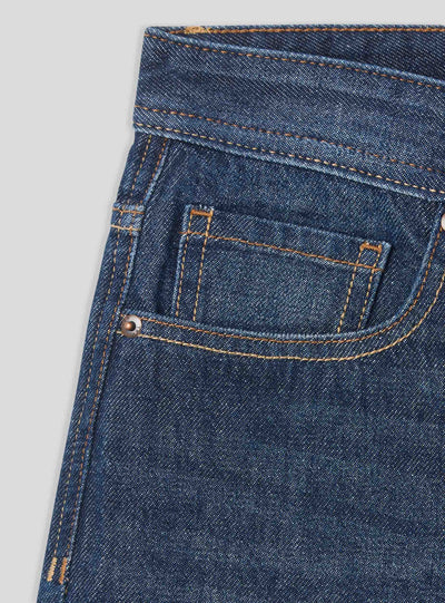 Jeans scuri relaxed cinque tasche
