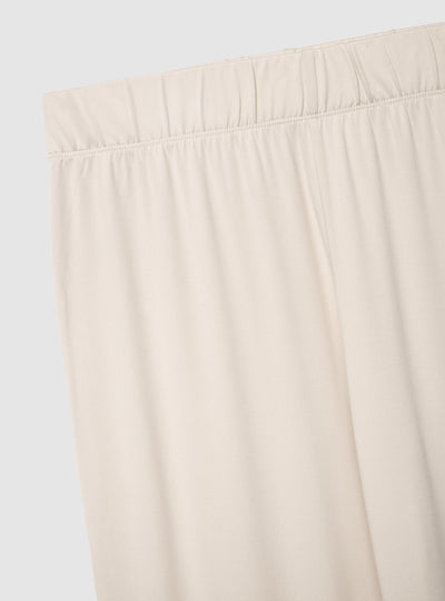 Pantaloni pigiama wide leg a tinta unita