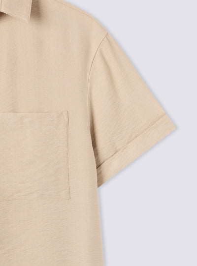 Camicia tessuto leggero con tasche