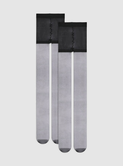 Pack 2 collant velati tinta unita