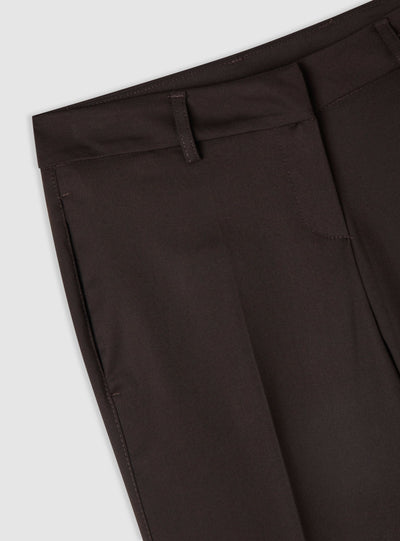 Low-rise straight-leg trousers