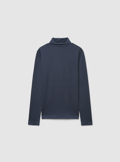 T-shirt a maniche lunghe con collo alto
