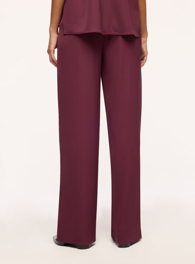 Pantaloni wide leg con pinces