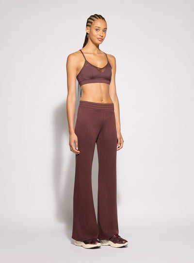 Top sportivo con inserto trasparente
